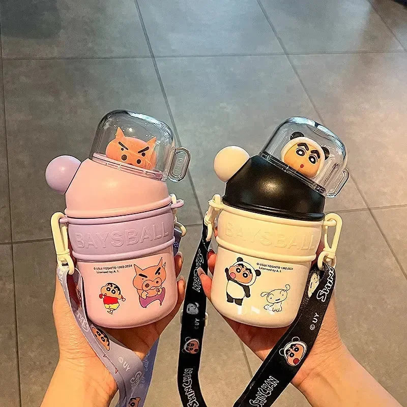 Shinchan Mini Baysball Insulated Bottle (430 ml) - Bear Hugs