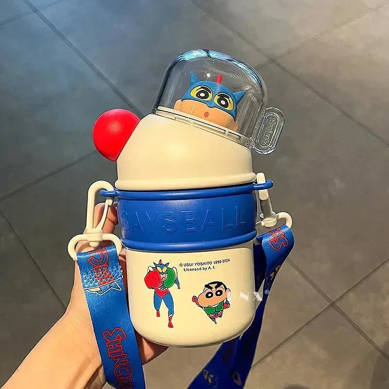 Shinchan Mini Baysball Insulated Bottle (430 ml) - Bear Hugs