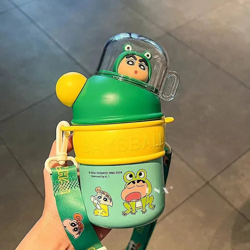 Shinchan Mini Baysball Insulated Bottle (430 ml) - Bear Hugs