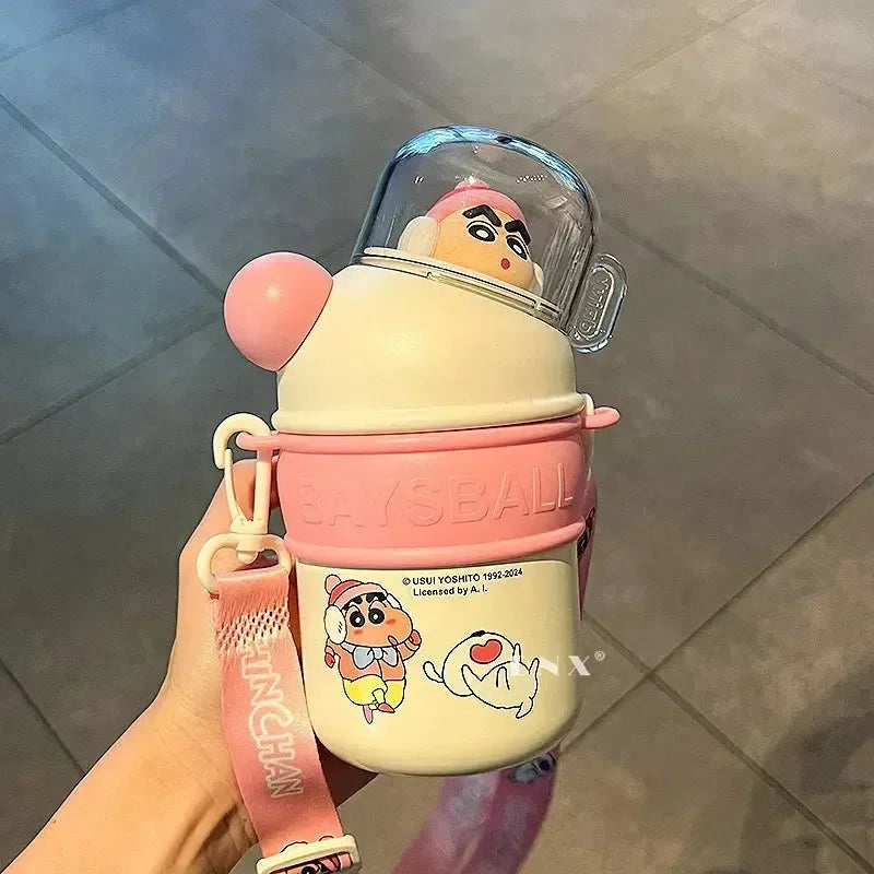 Shinchan Mini Baysball Insulated Bottle (430 ml) - Bear Hugs
