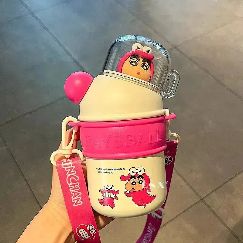 Shinchan Mini Baysball Insulated Bottle (430 ml) - Bear Hugs