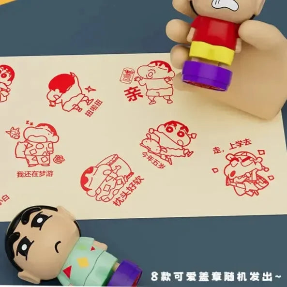 Shinchan Projector Stamp Blind Box - Bear Hugs