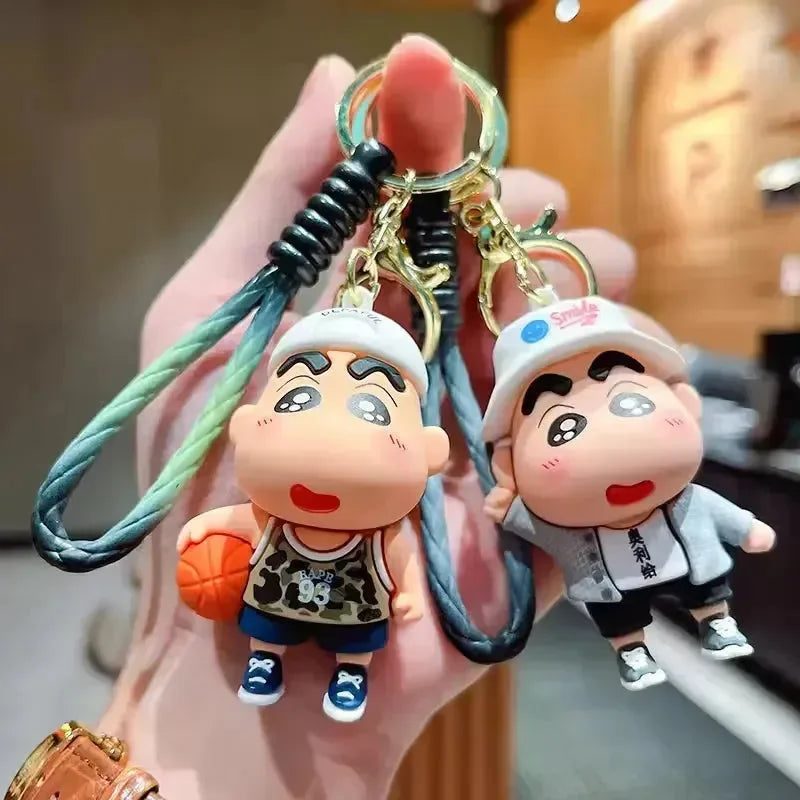 Shinchan Sporty Shenanigans Keychain - Bear Hugs