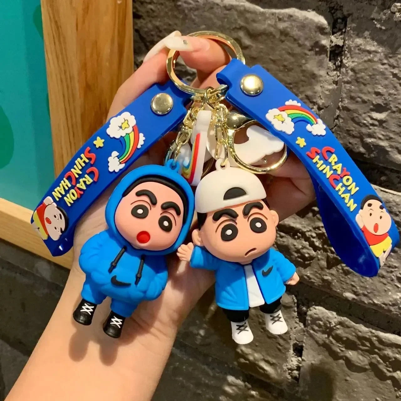 Shinchan Street Style Keychain - Bear Hugs
