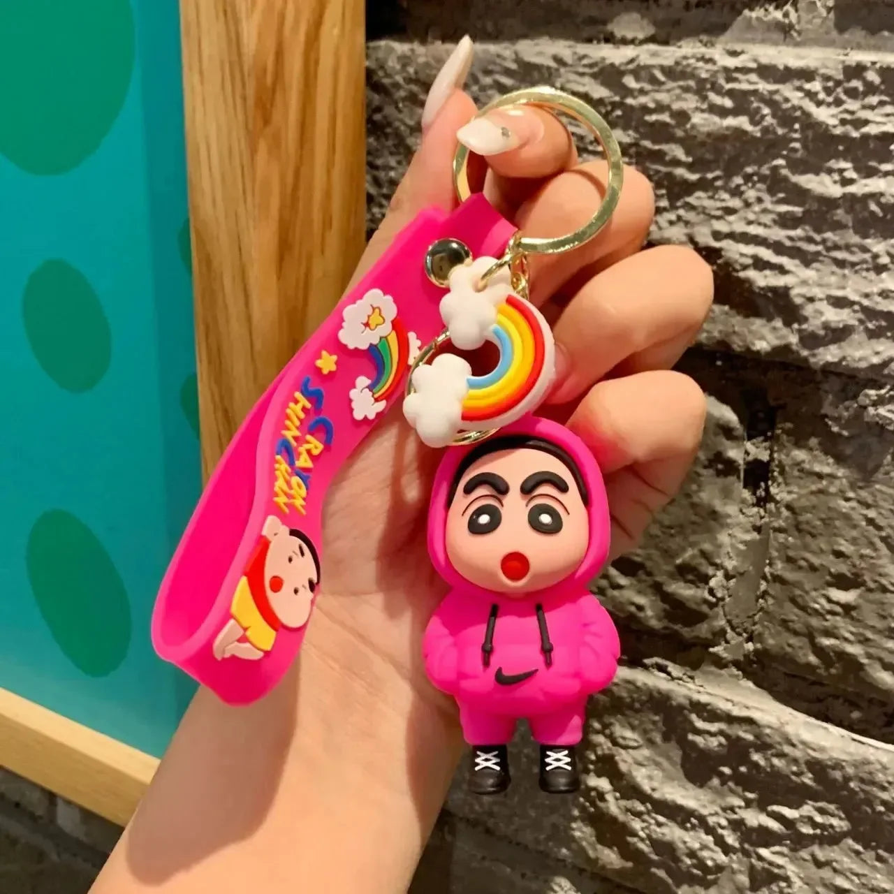 Shinchan Street Style Keychain - Bear Hugs