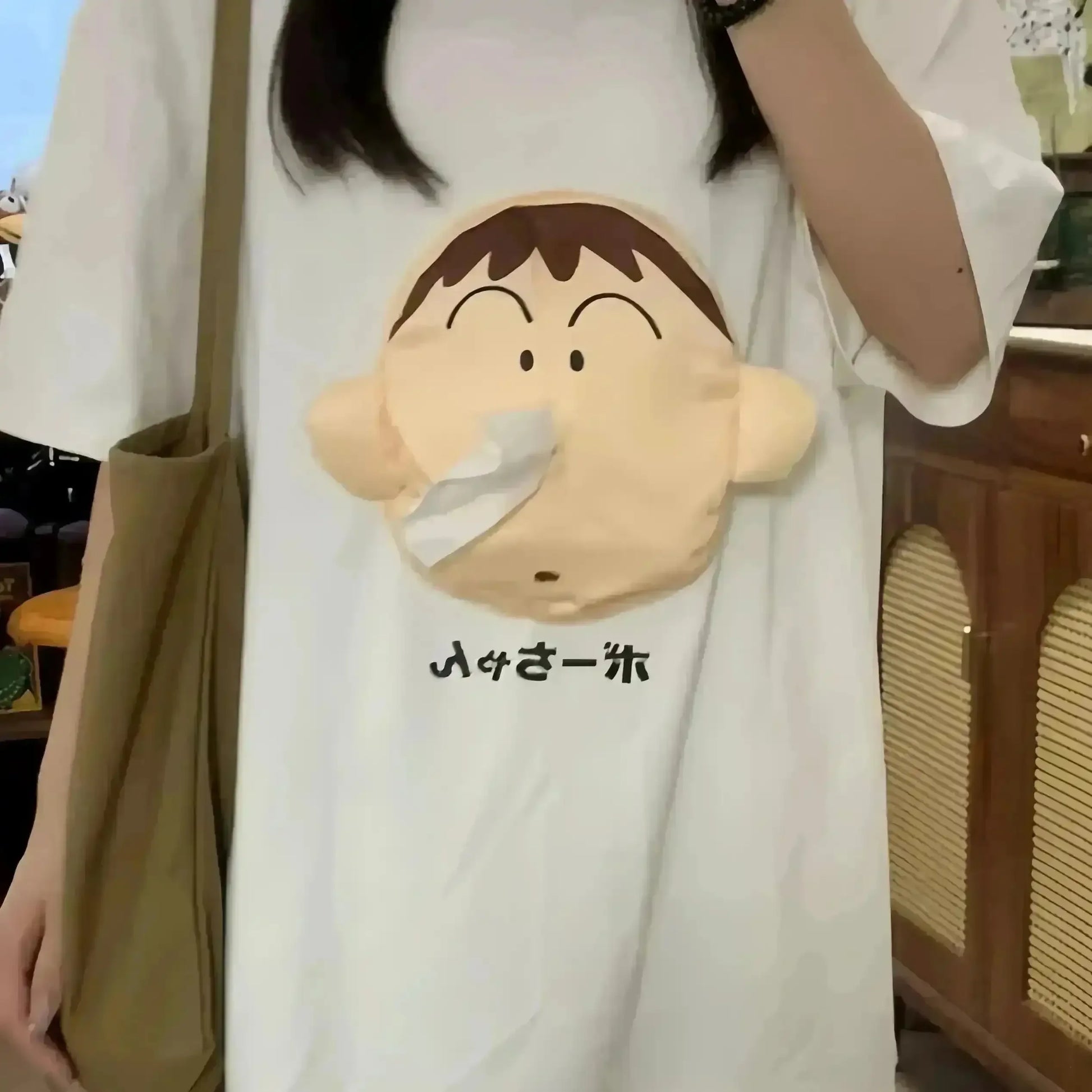 Shinchan Tissue Dispensing T-shirt - Bear Hugs