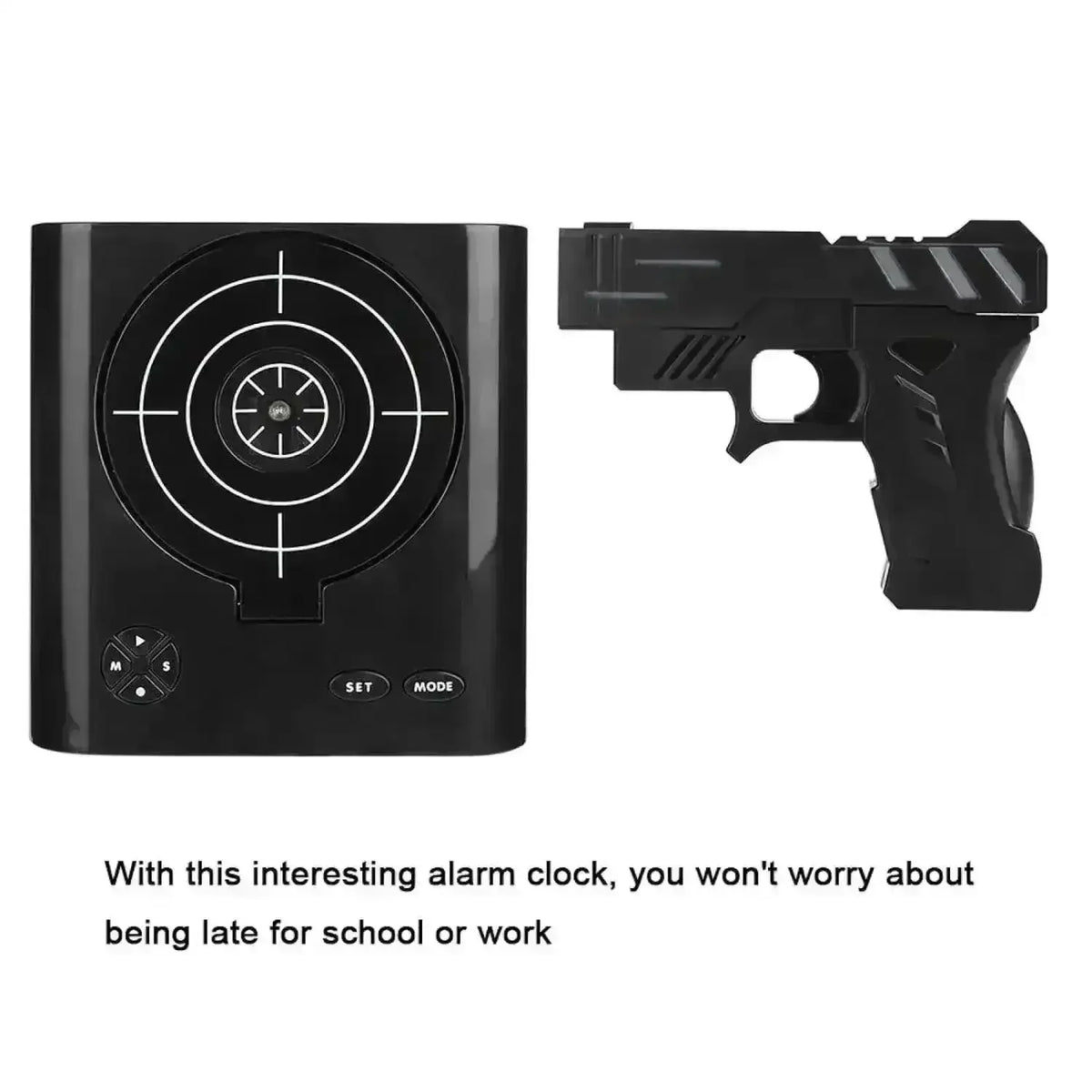 Shooting Target Laser Alarm Clock- Novelty Item, Must Have