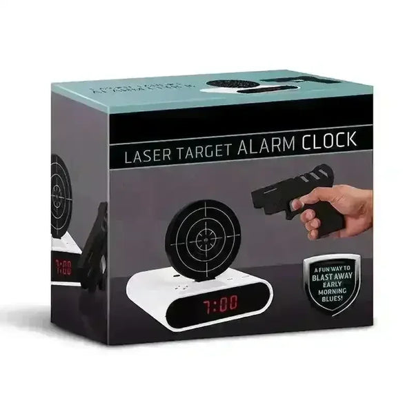 Shooting Target Laser Alarm Clock- Novelty Item, Must Have