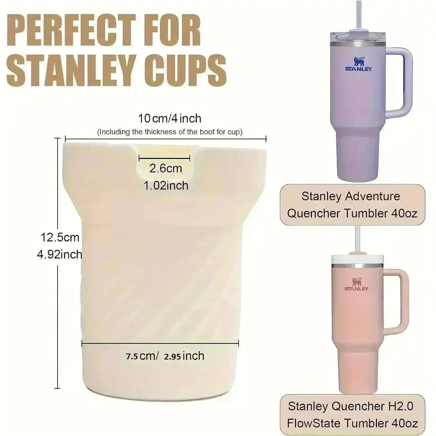 Silicone Boot For Stanley 40oz Tumbler - Bear Hugs