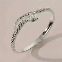 Silver Snake Open Bracelet - Bear Hugs