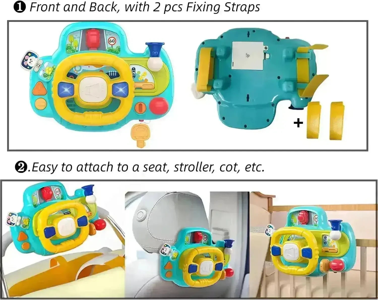 Simulation Steering Wheel with Music - Bear Hugs