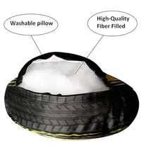 Simulation Tire 3D Wheel Cushion - Bear Hugs