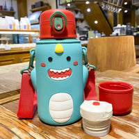 Sip & Smile Cartoon Animal Thermos Cups (500 ml) - Bear Hugs