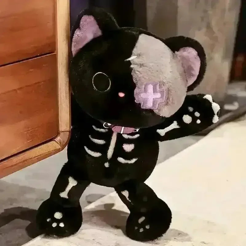 Skeleton Kitty Skeleton Cat Halloween Plush Toy | Buy Imported Soft Toys in India