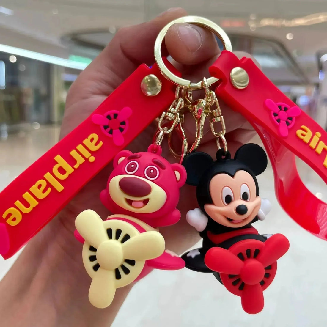 Sky-High Friends Cartoon Keychain - Bear Hugs