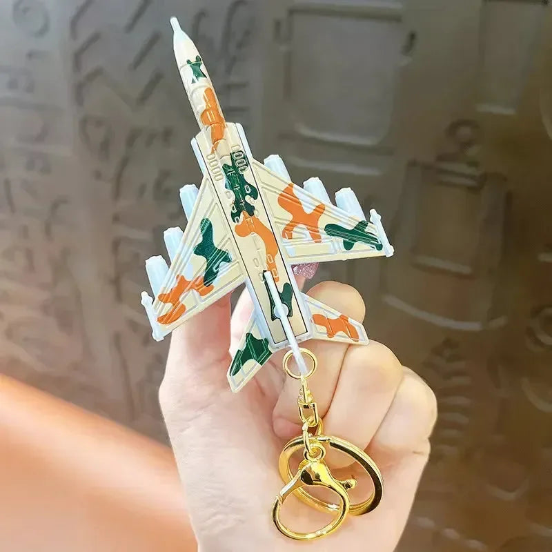 Skybound Simulation Fighter Plane Keychain - Bear Hugs