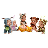 Sleeping Baby Girl Reborn Dolls (13 cm) - Bear Hugs