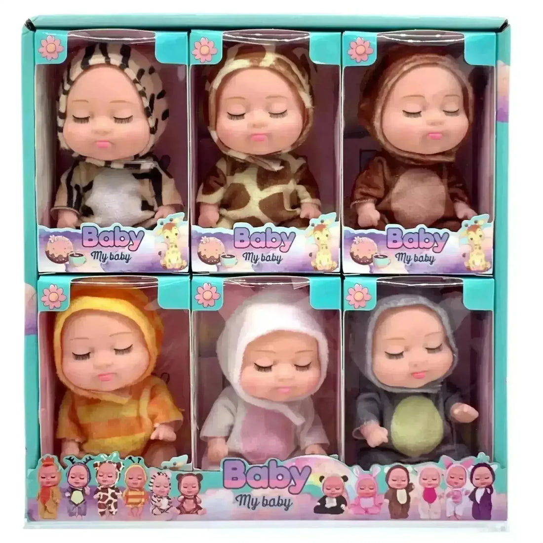 Sleeping Baby Girl Reborn Dolls (13 cm) - Bear Hugs