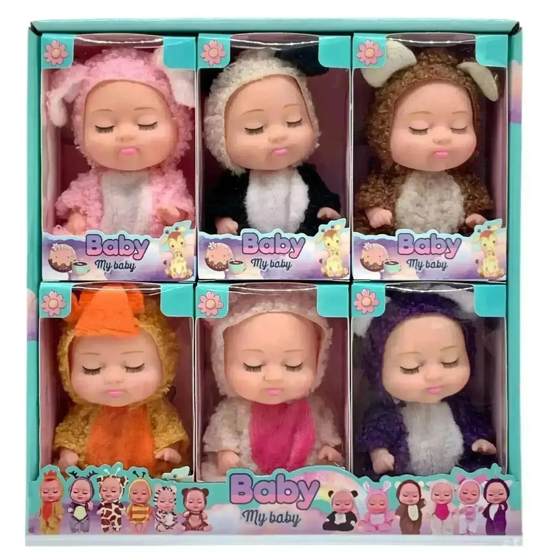 Sleeping Baby Girl Reborn Dolls (13 cm) - Bear Hugs