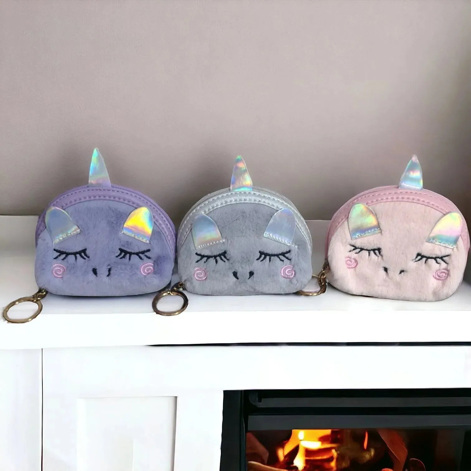 Sleepy Unicorn Plush Coin Pouch - Bear Hugs