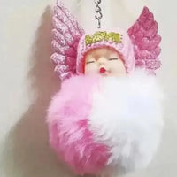 Slumber Baby Wings Fur Pendant - Bear Hugs