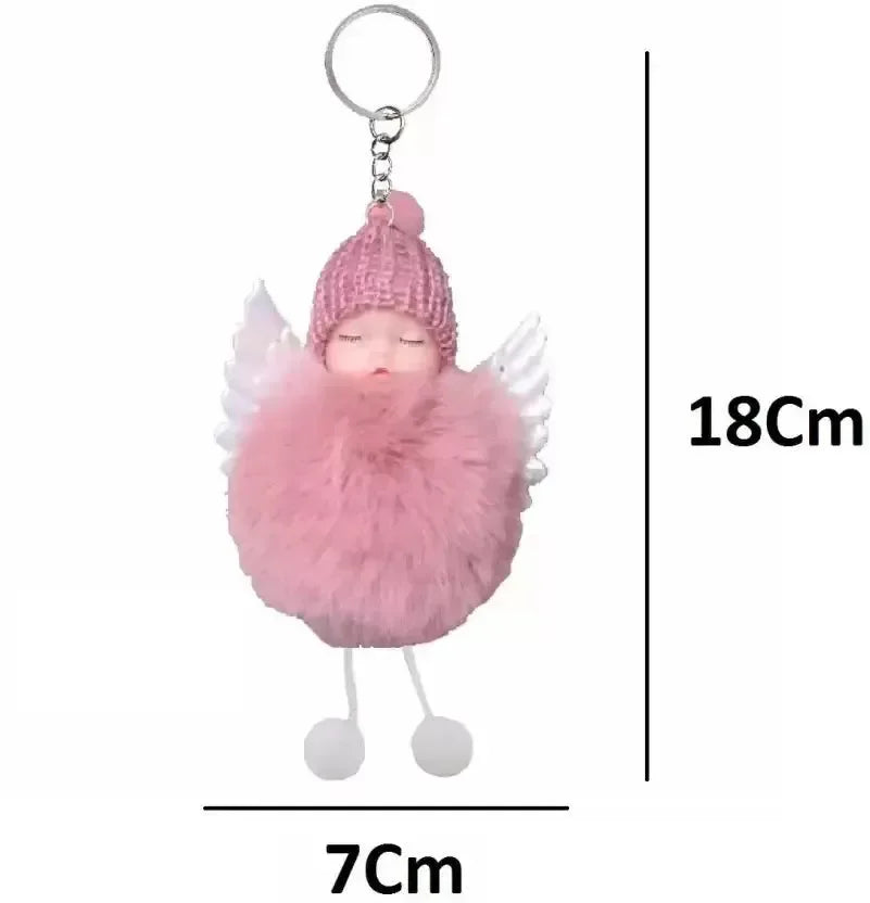 Slumber Baby Wings Fur Pendant - Bear Hugs