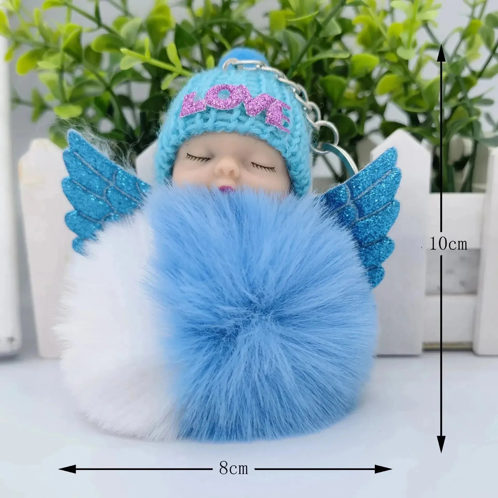 Slumber Baby Wings Fur Pendant - Bear Hugs