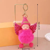 Slumber Baby Wings Fur Pendant - Bear Hugs