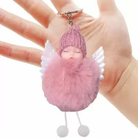 Slumber Baby Wings Fur Pendant - Bear Hugs