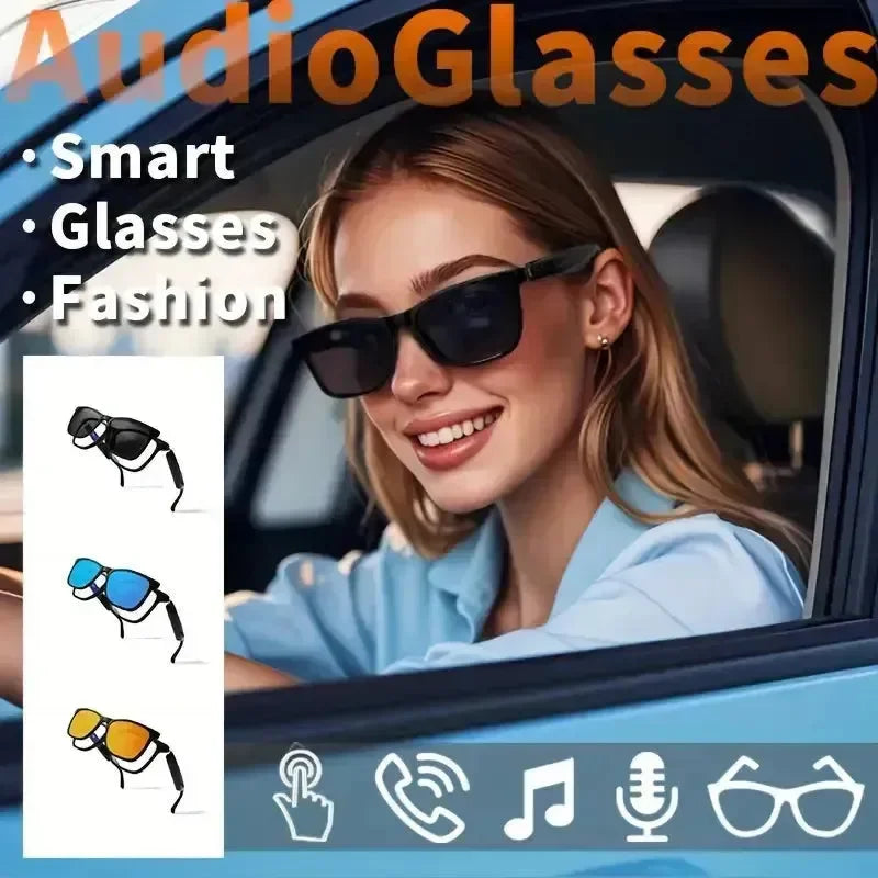 Smart Bluetooth Glasses UV400 Polarized Lens - Bear Hugs