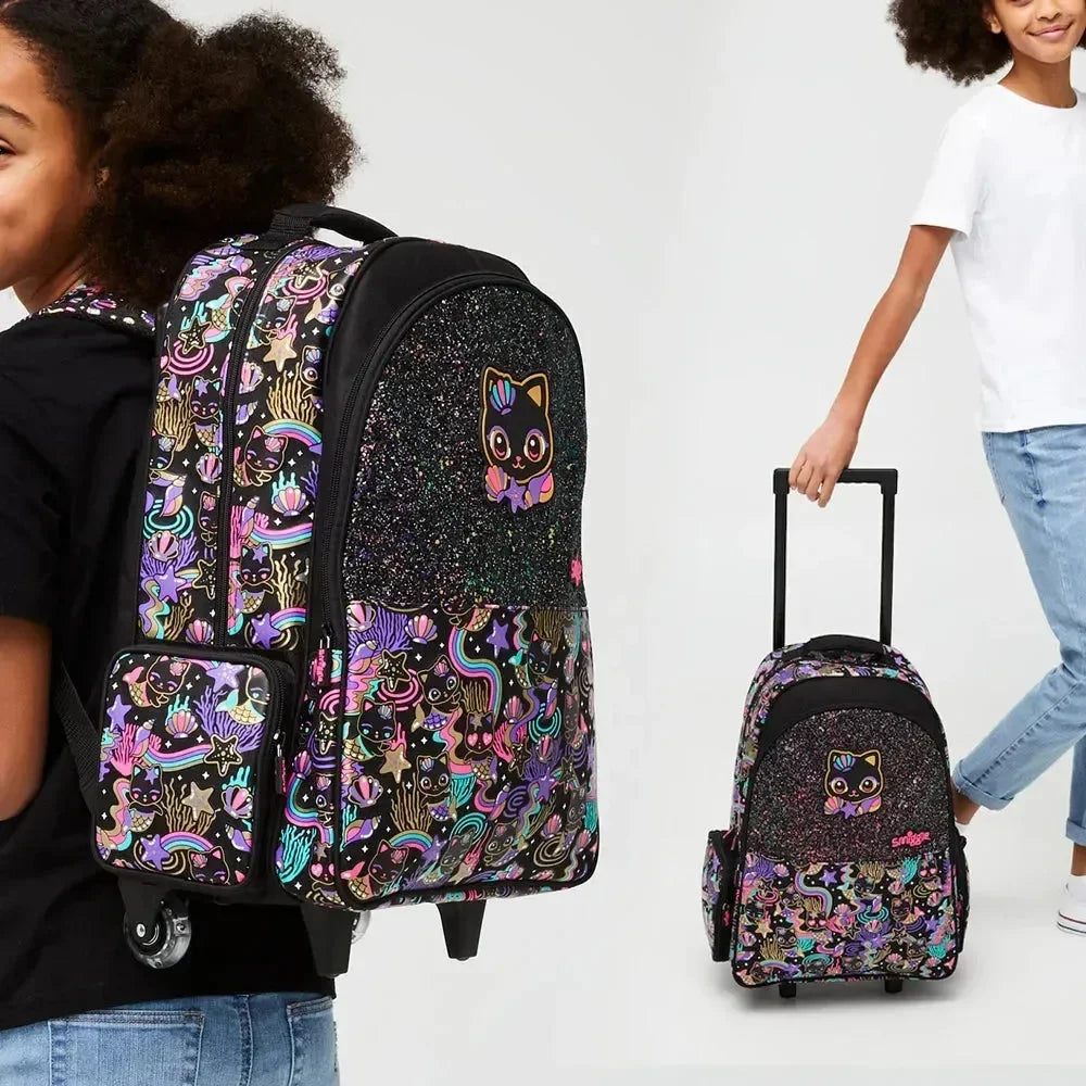 Smiggle All Stars Trolley Backpack - Bear Hugs