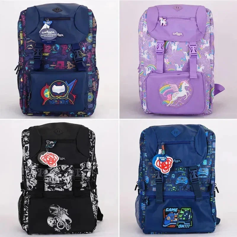Sac à Dos Enfant Smiggle - Coque Dure - Vert - Design Viking - Petite Taille