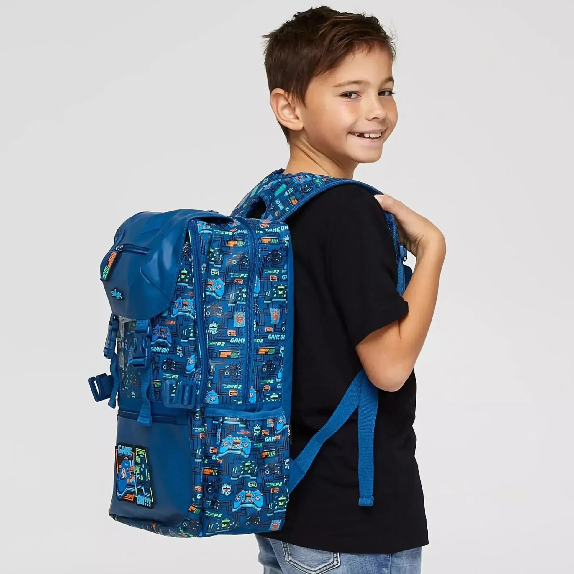 Smiggle Limitless Attach Foldover Backpack - Bear Hugs