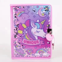 Smiggle Sparkle Secrets A5 Lock Diary - Bear Hugs