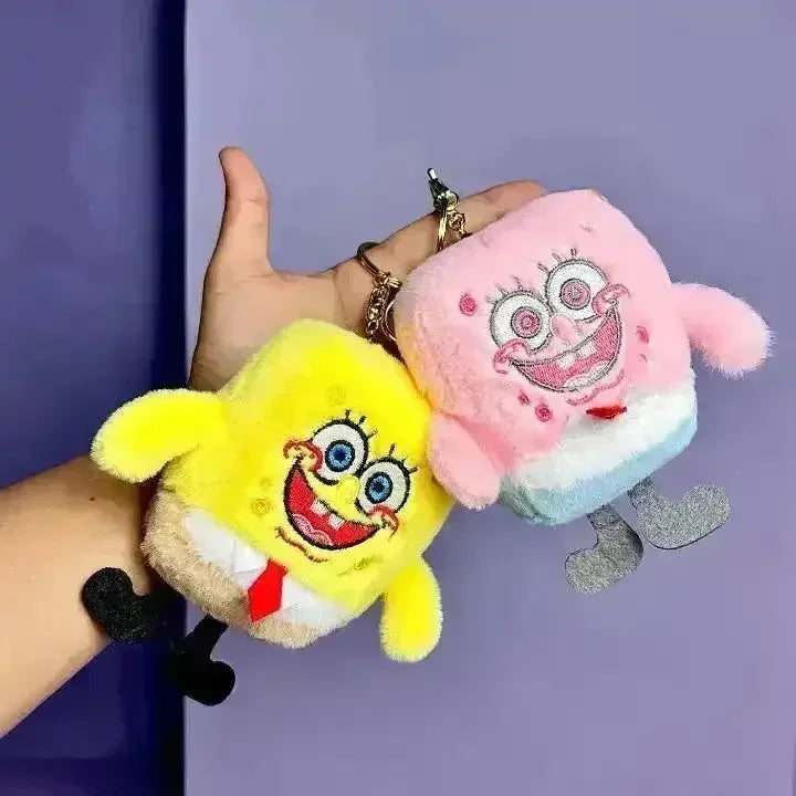 Smiling SpongeBob Plush Keychain - Bear Hugs