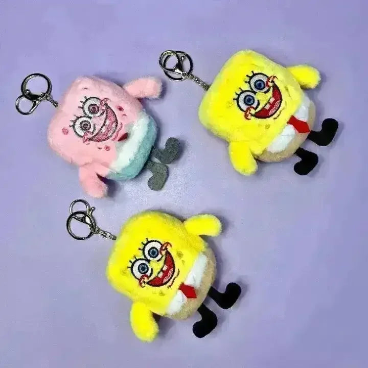 Smiling SpongeBob Plush Keychain - Bear Hugs