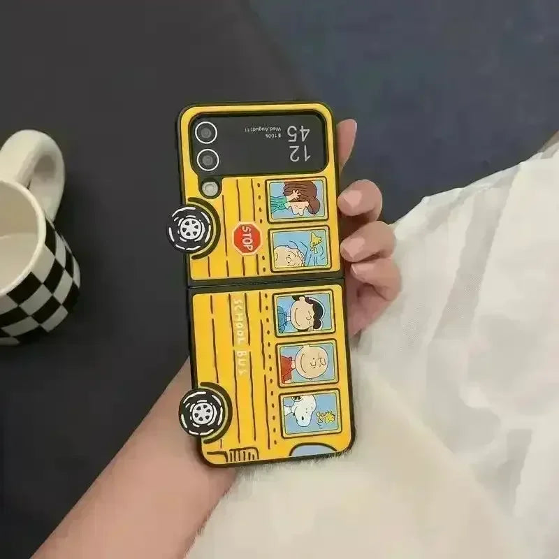 Snoopy Bus Case For Samsung Z Fold and Z Flip - Bear Hugs