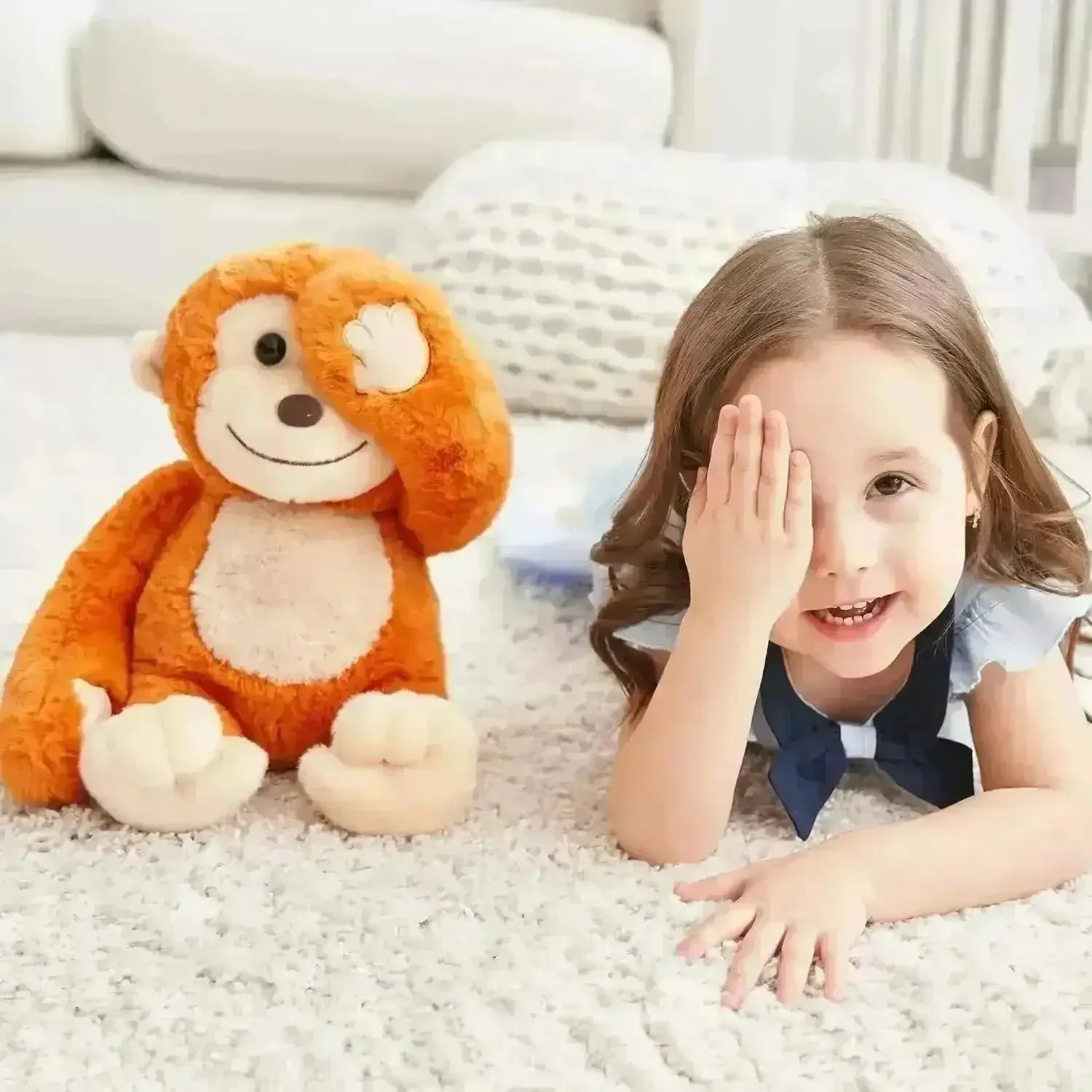 Soft Hide & Seek Animal Plush Toy (35 cm) - Bear Hugs