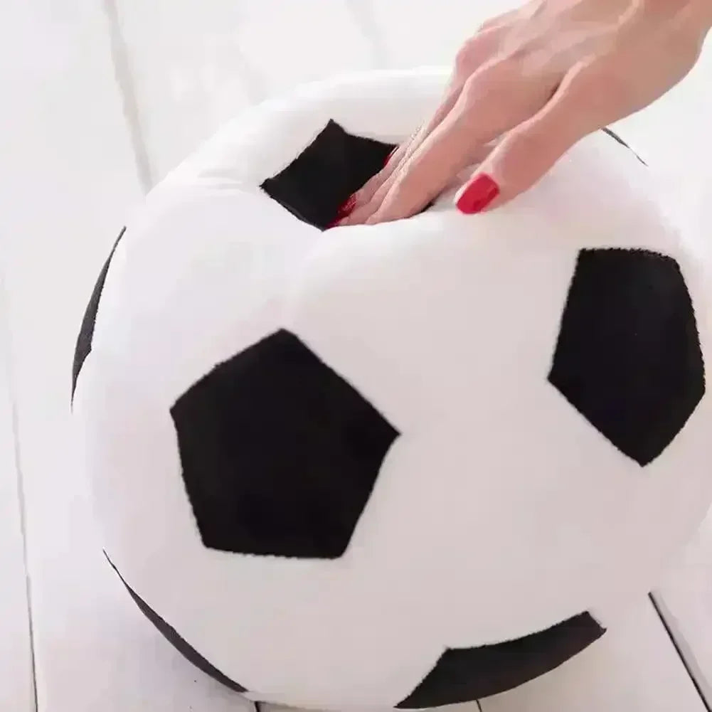 Peluche Ballon de Soccer Jouet Peluche Football Ballon de Soccer Jouet | Peluche Ballon de Soccer Oreiller Peluche Ballon de Soccer Cadeau pour Kids Garçon Bébé