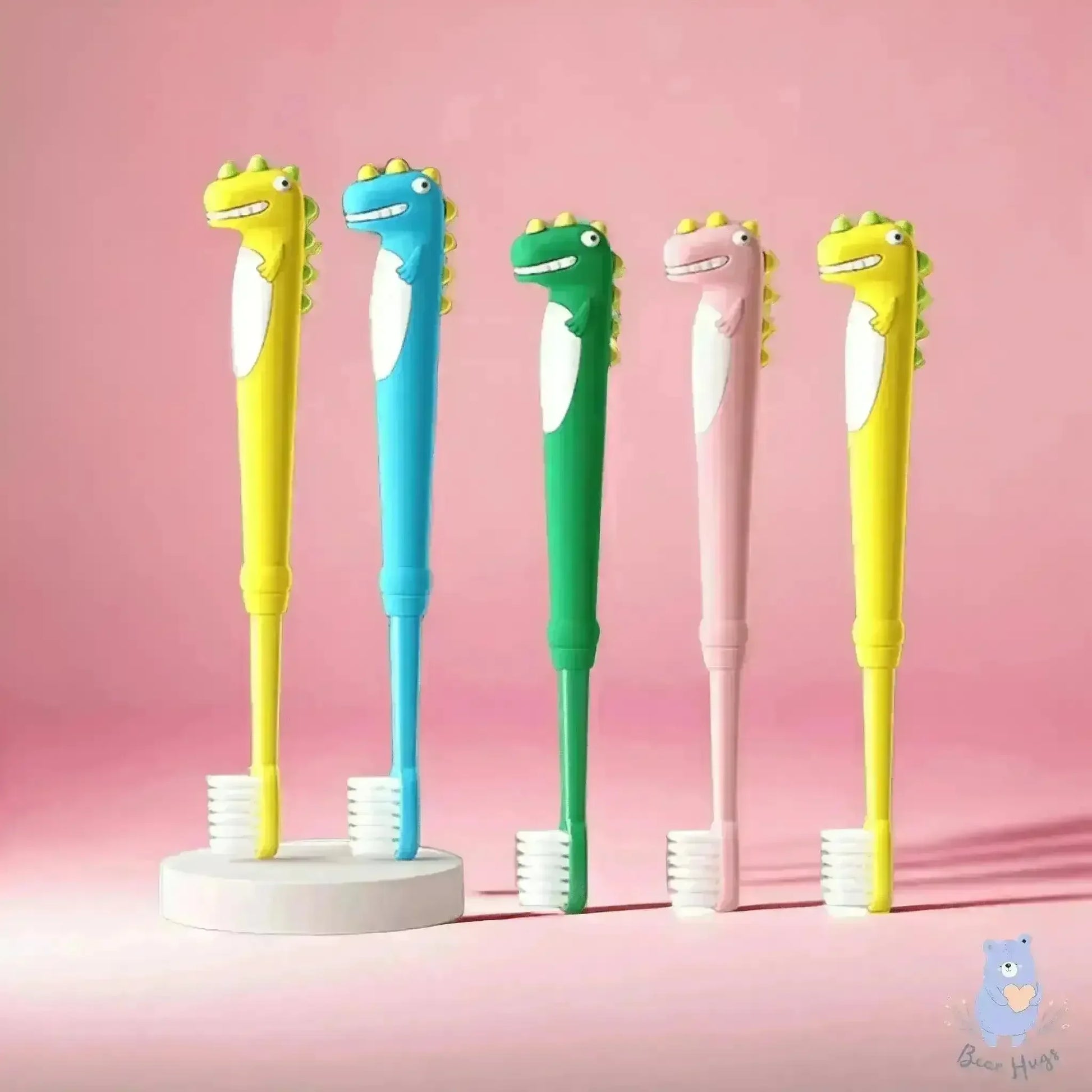 Soft Silicon Dinosaur Toothbrush - Bear Hugs