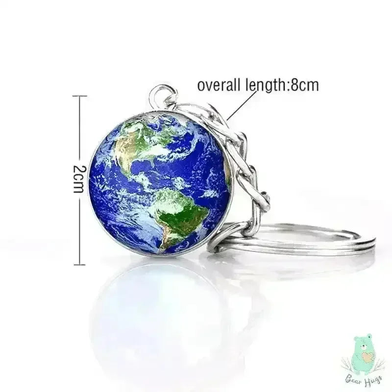 Solar System Key Chain Galactic Solar System Ball Keychain