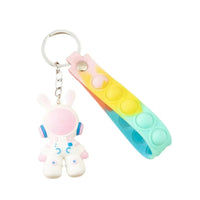 Space Rabbit 3D Keychain - Bear Hugs