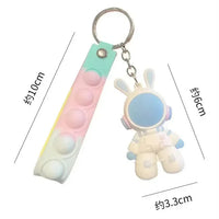 Space Rabbit 3D Keychain - Bear Hugs