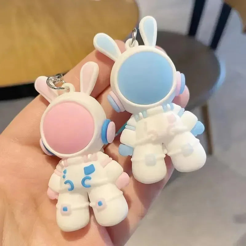 Space Rabbit 3D Keychain - Bear Hugs
