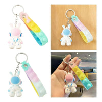 Space Rabbit 3D Keychain - Bear Hugs