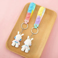 Space Rabbit 3D Keychain - Bear Hugs