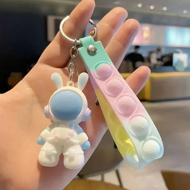Space Rabbit 3D Keychain - Bear Hugs