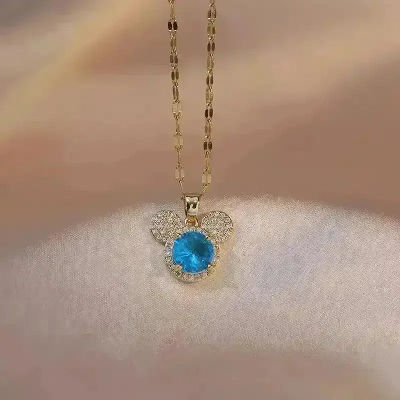 Sparkling Cubic Mickey Mouse Pendant - Bear Hugs