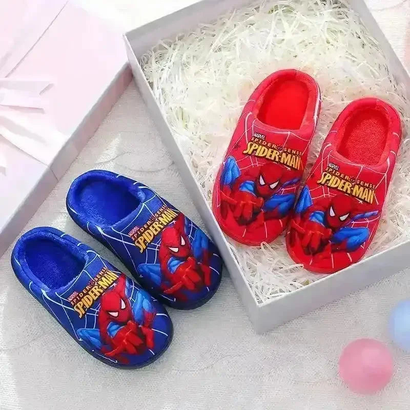 Spiderman Cartoon Comfy Slippers - Bear Hugs