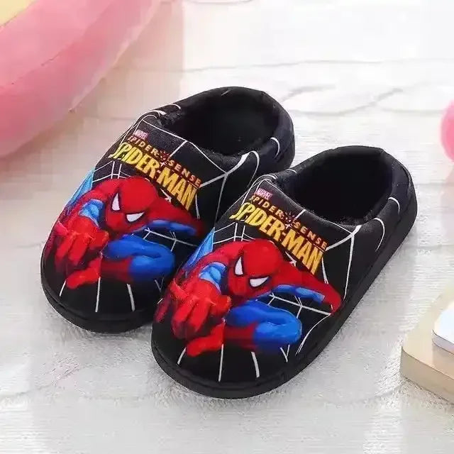 Spiderman Cartoon Comfy Slippers - Bear Hugs